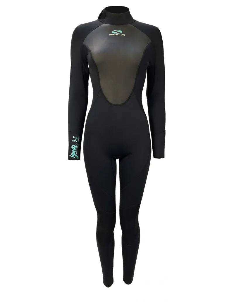 Sola Women's Ignite 3/2 Fullsuit Black/Turquoise